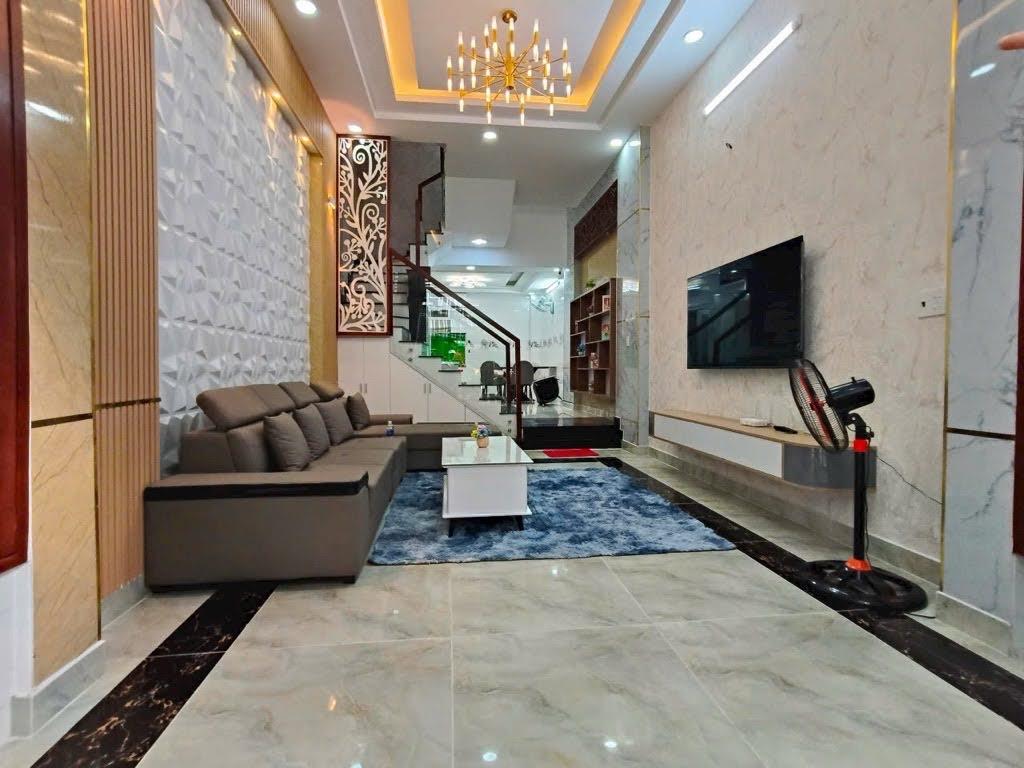 Bán nhà Gò Vấp, hẻm xe hơi Quang Trung, khu phân lô, 4 x 13, 4 tầng, 4Pn, 7.15 TL - Ảnh 1
